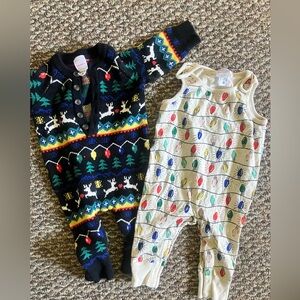 Hanna Andersson designer Christmas set 6-12 months